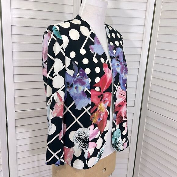 Georgede Paris Floral Polka Dot Women's Jacket Size 18 - Picture 4 of 9